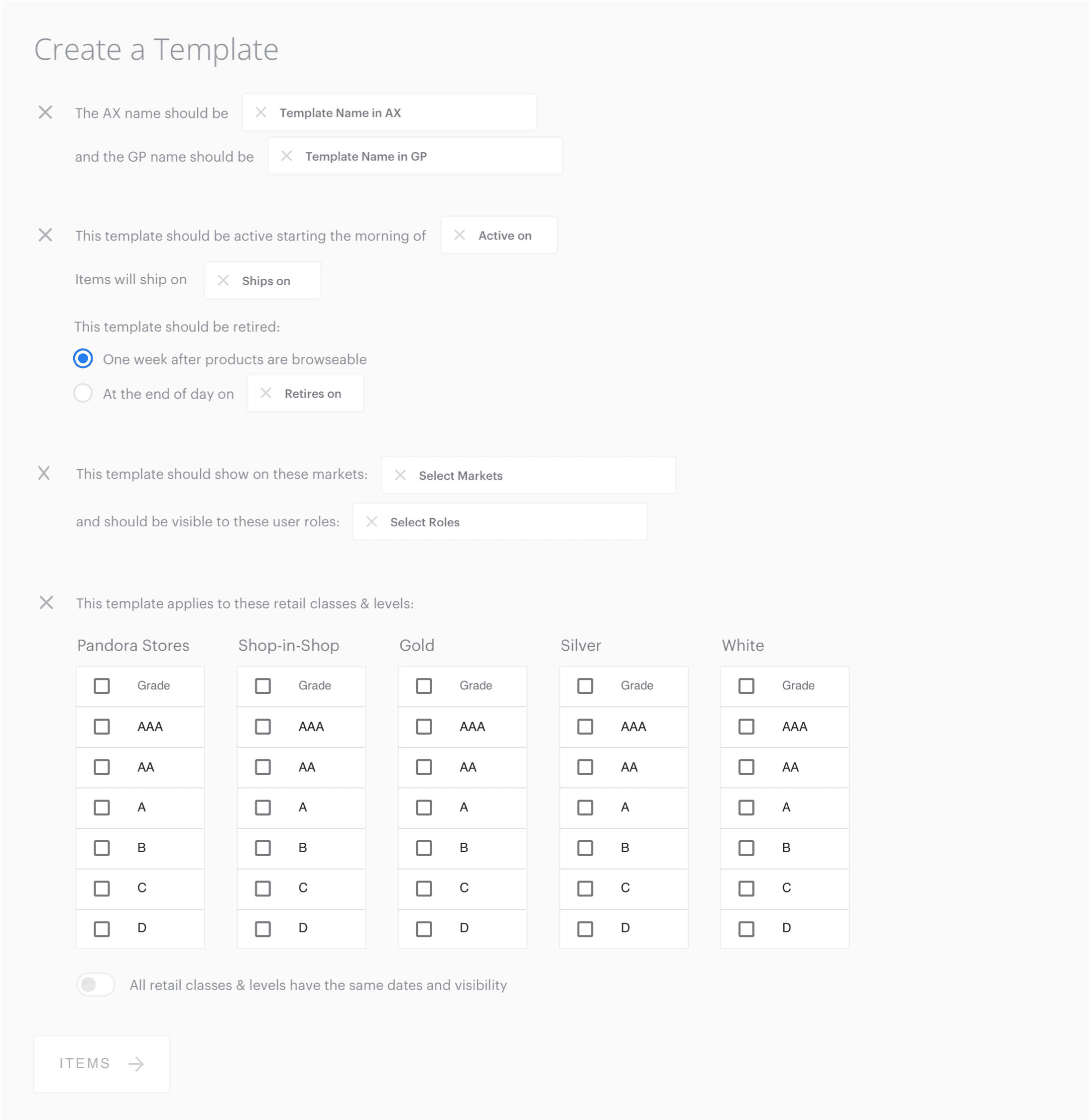 Transactional Gemstone Ordering prototype preview